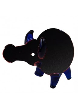 Pipa Animal Toro Negro 10cm
