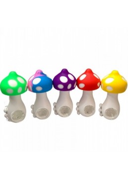 Pipa Silicona Hongos 12cm
